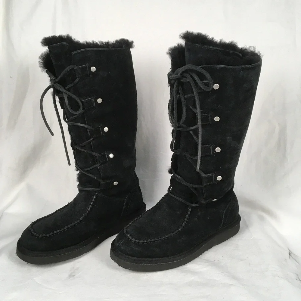 UGG Appalachian Tall Snow Winter Boot Sherpa Liined Women's Size 6‎